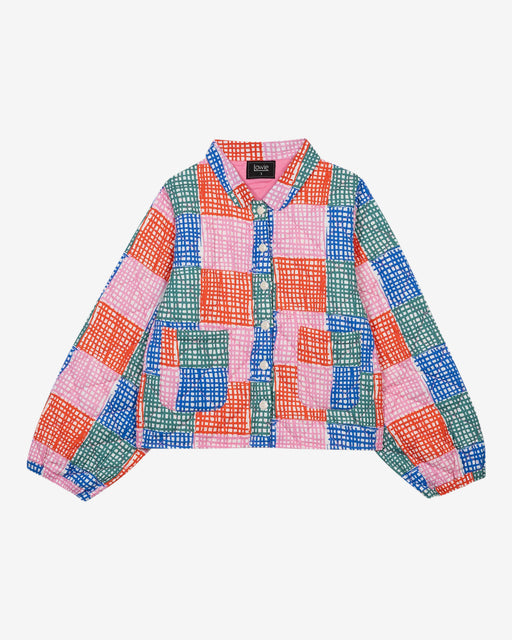 Lowie Grid Check Quilted Jacket