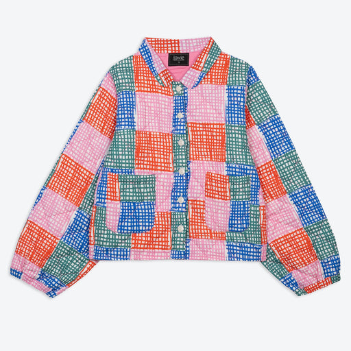 Lowie Grid Check Quilted Jacket