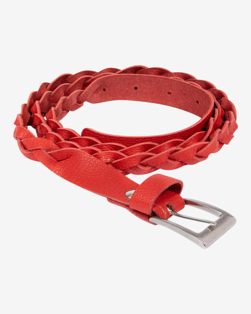 Lowie Red Plaited Belt