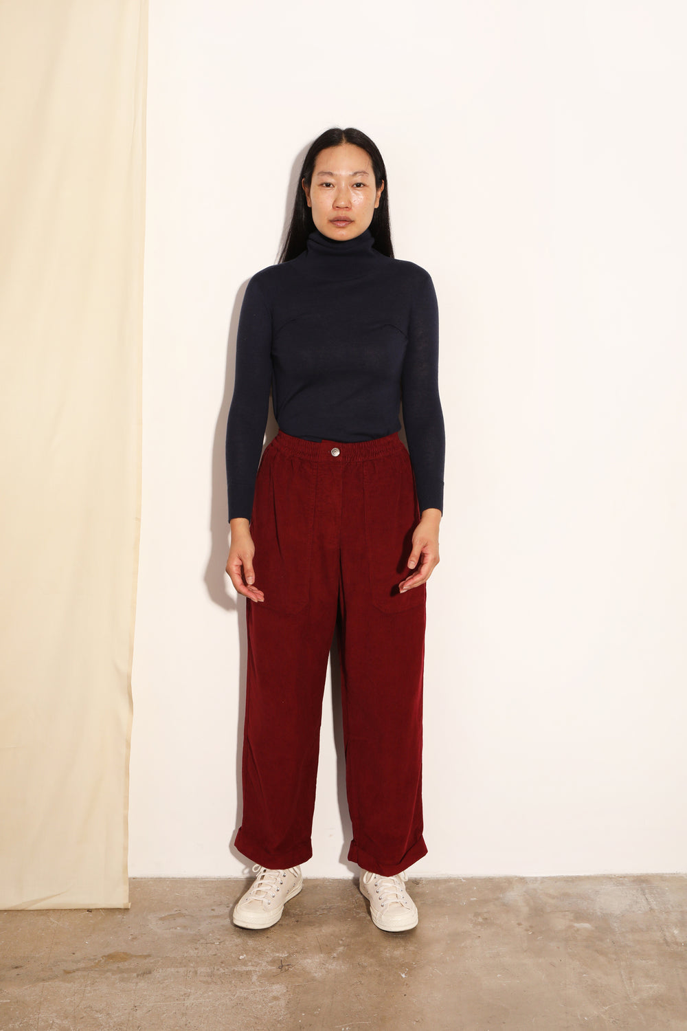 L F Markey Beckett Trouser Burgundy