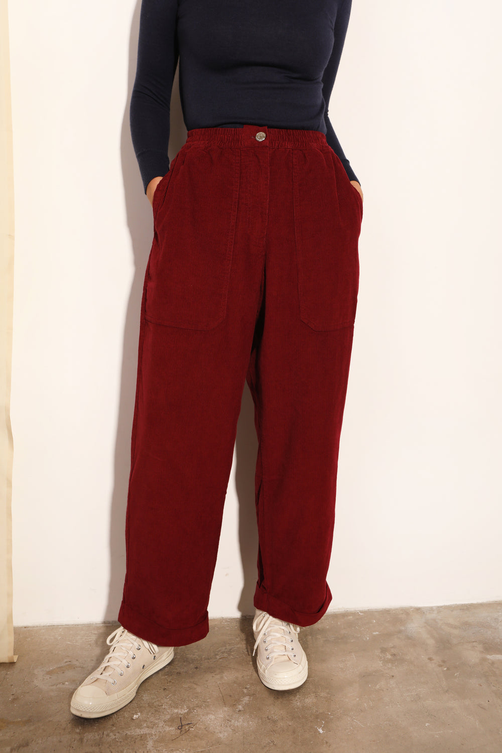 L F Markey Beckett Trouser Burgundy