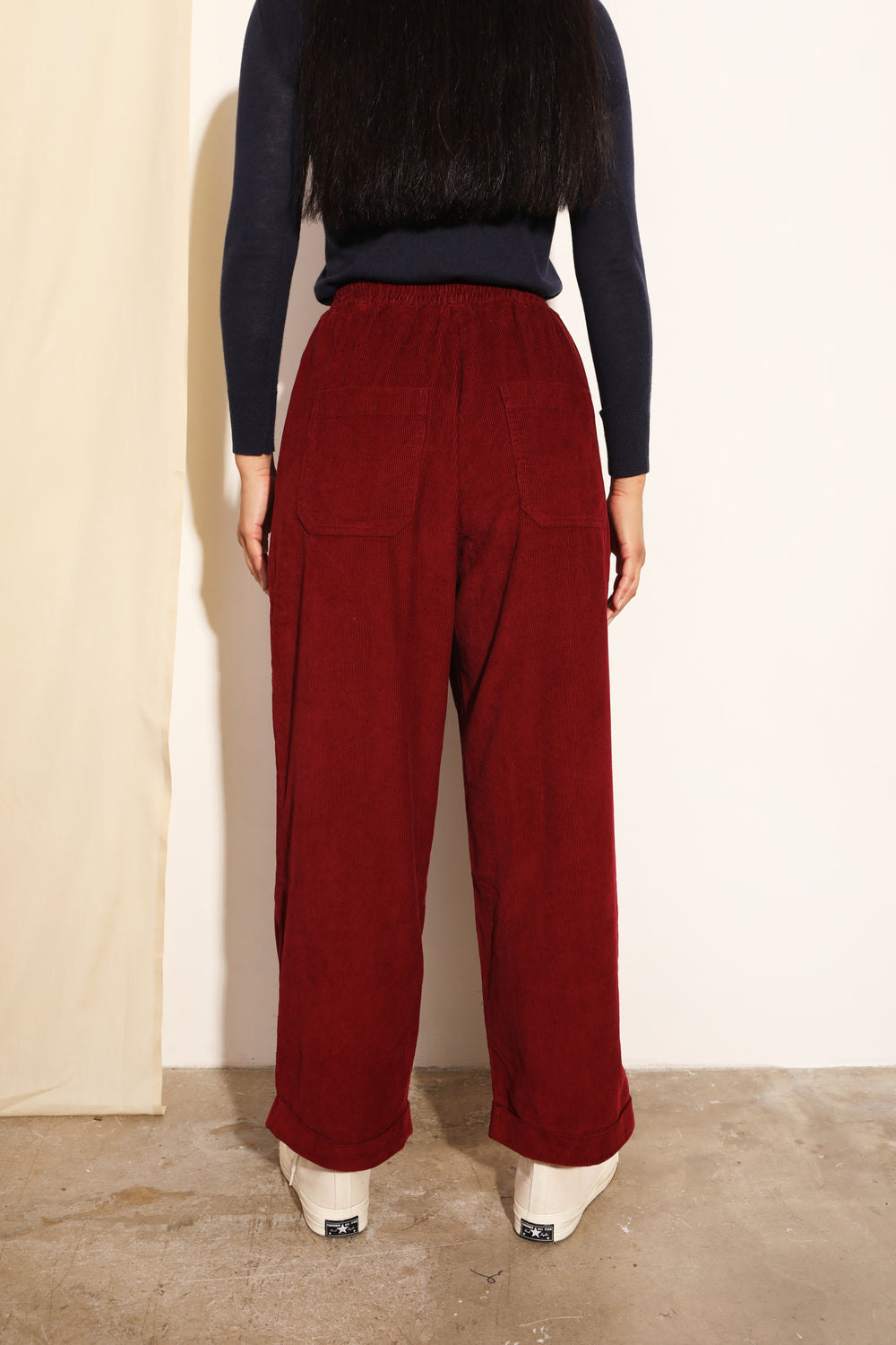 L F Markey Beckett Trouser Burgundy