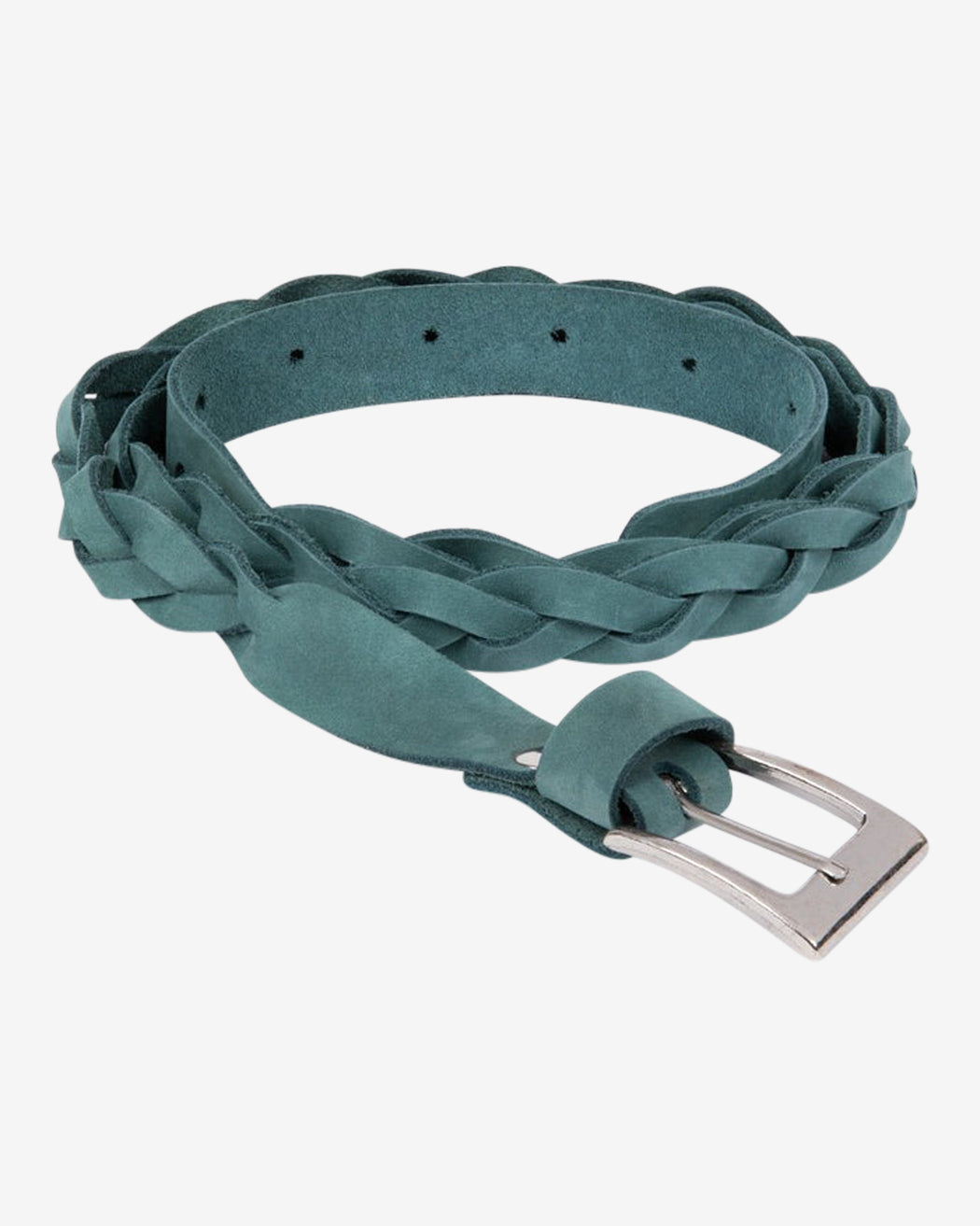 Lowie Green Plaited Belt