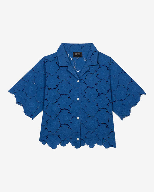 Lowie Cobalt Broderie Shirt