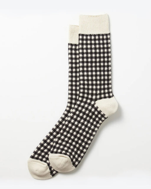 RoToTo Black Gingham Socks