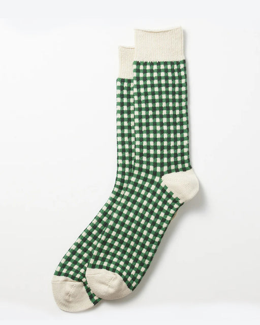 RoToTo Green Gingham Socks