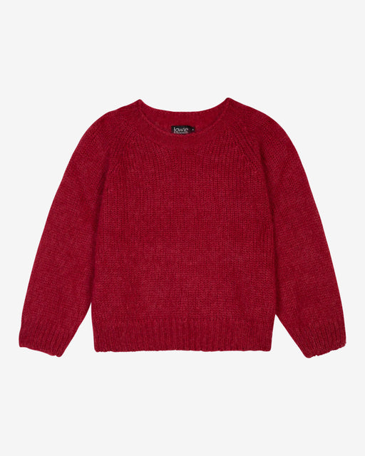 Lowie Red Mohair Cropped Jumper