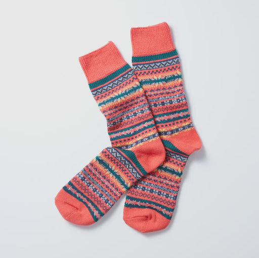 Rototo Red Fairisle Socks