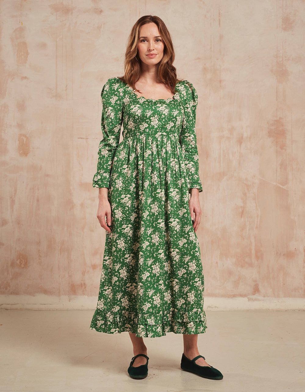 Pink City Prints Pine Bouquet Tilda Dress