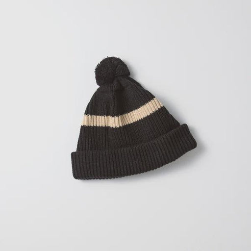 Rototo Black Stripe Bobble Hat