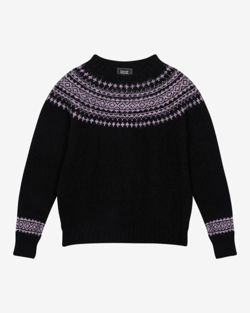 Lowie Black + Lilac Snow Jumper