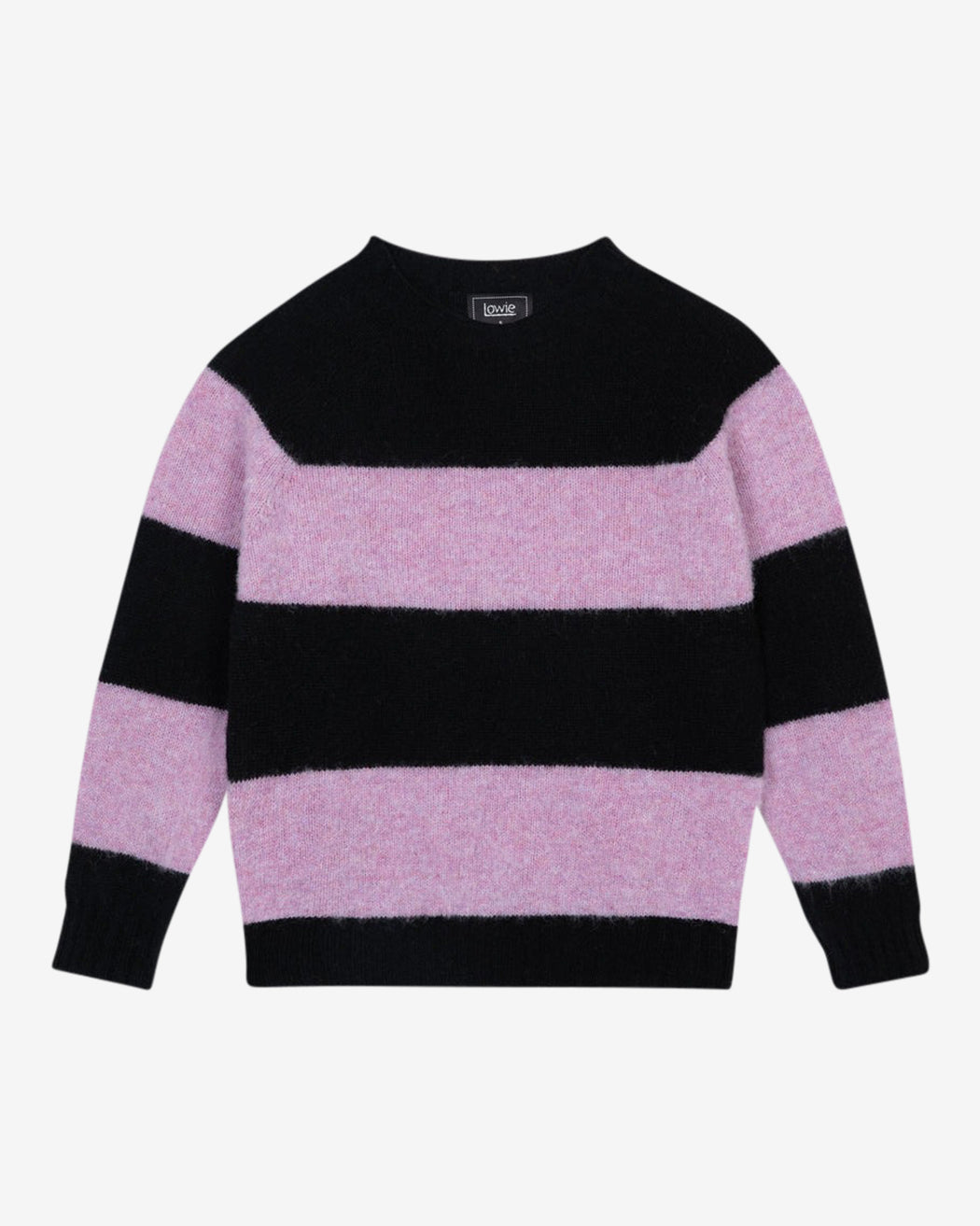 Lowie Black + Lilac Stripe Scottish Jumper