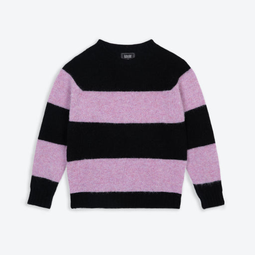 Lowie Black, Lilac Stripe Scottish Jumper