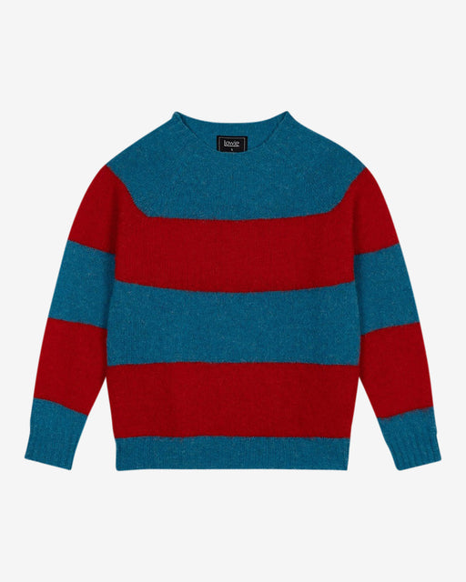 Lowie Blue + Red Stripe Scottish Jumper