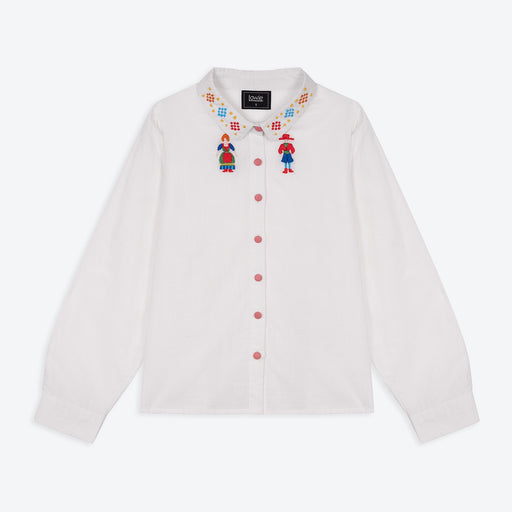 Lowie Folk People Embroidered Blouse