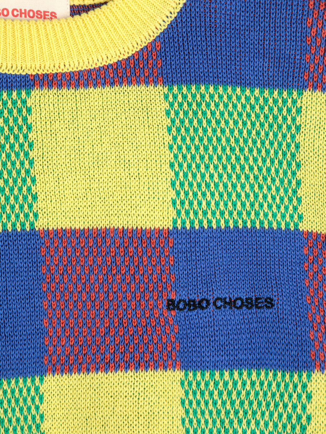 Bobo Choses Vichy Jacquard Jumper