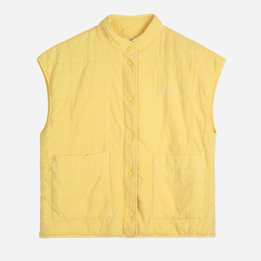 Bobo Choses Yellow Washed Cotton Vest