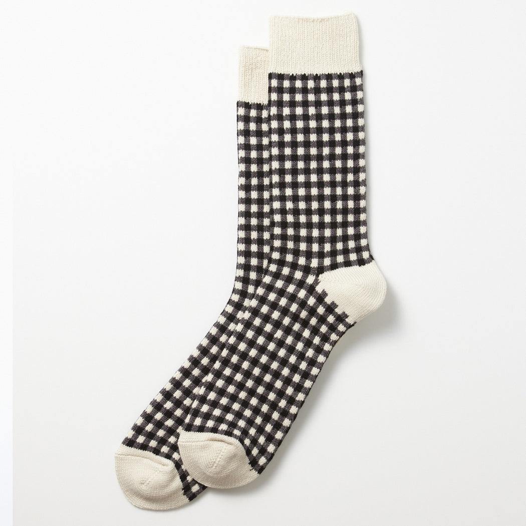 RoToTo Black Gingham Socks