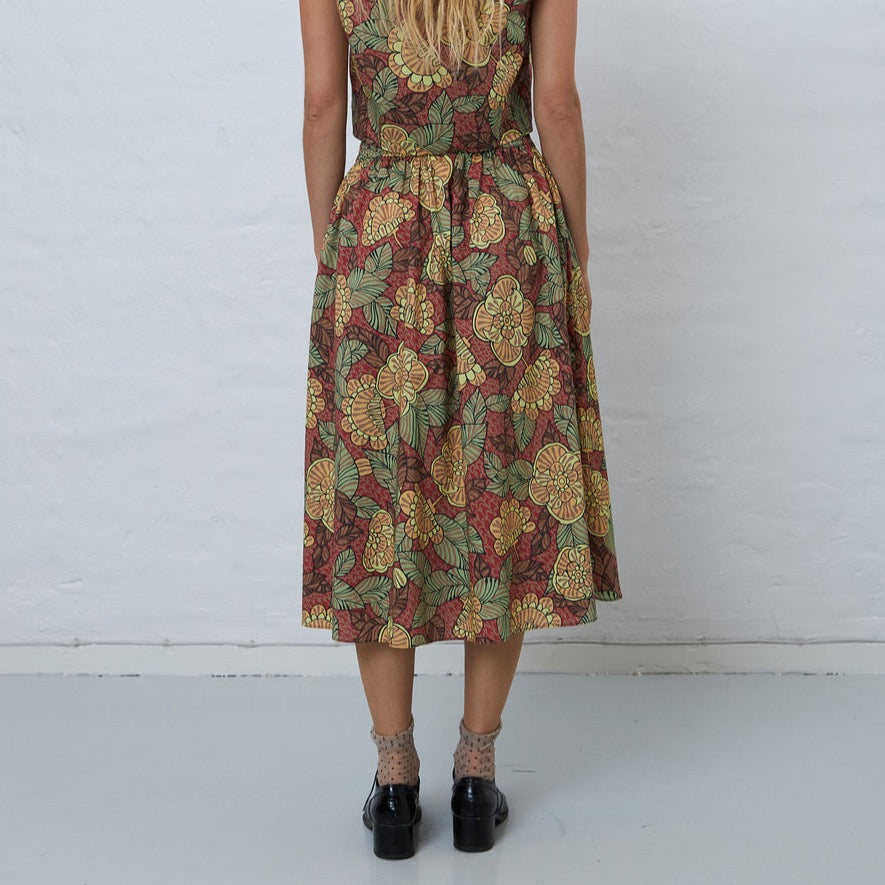 Stella Nova Floral Midi Skirt