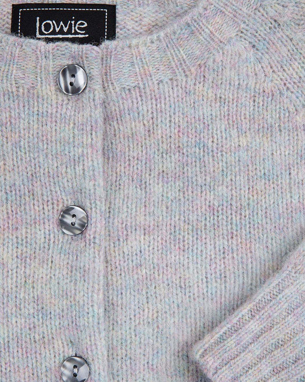 Lowie Scottish Pearl Classic Brushed Cardigan