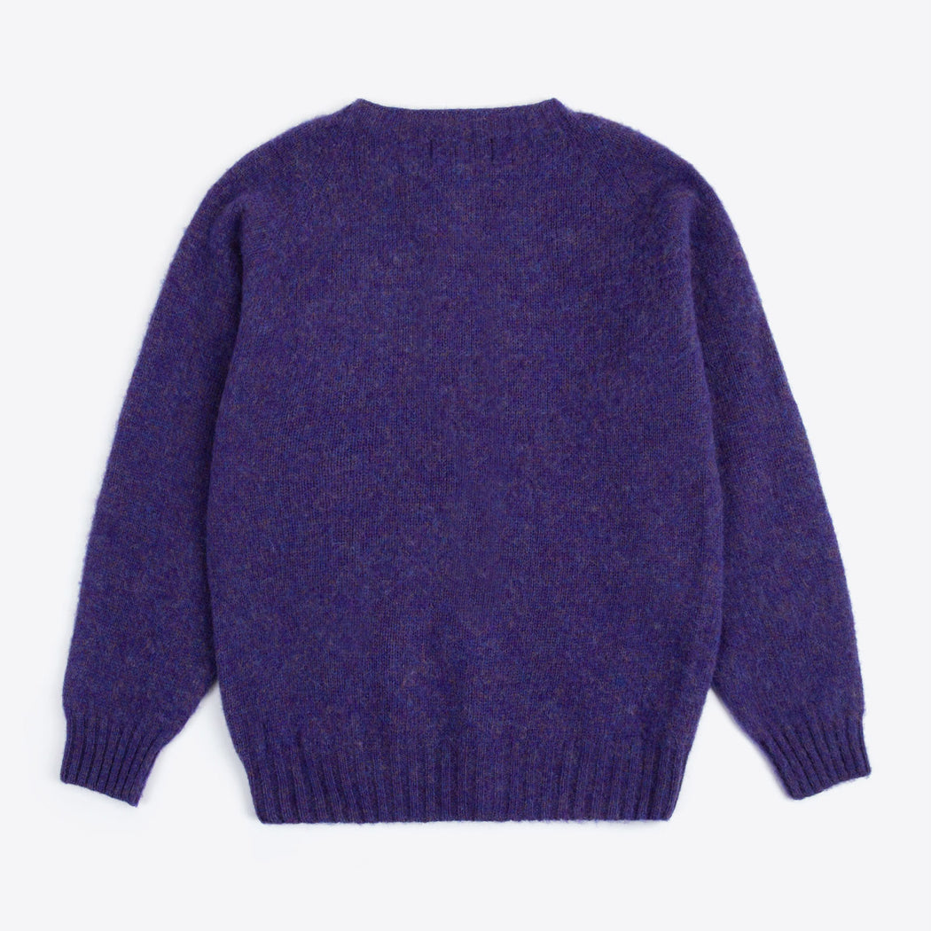 Lowie Scottish Violet Classic Brushed Cardigan