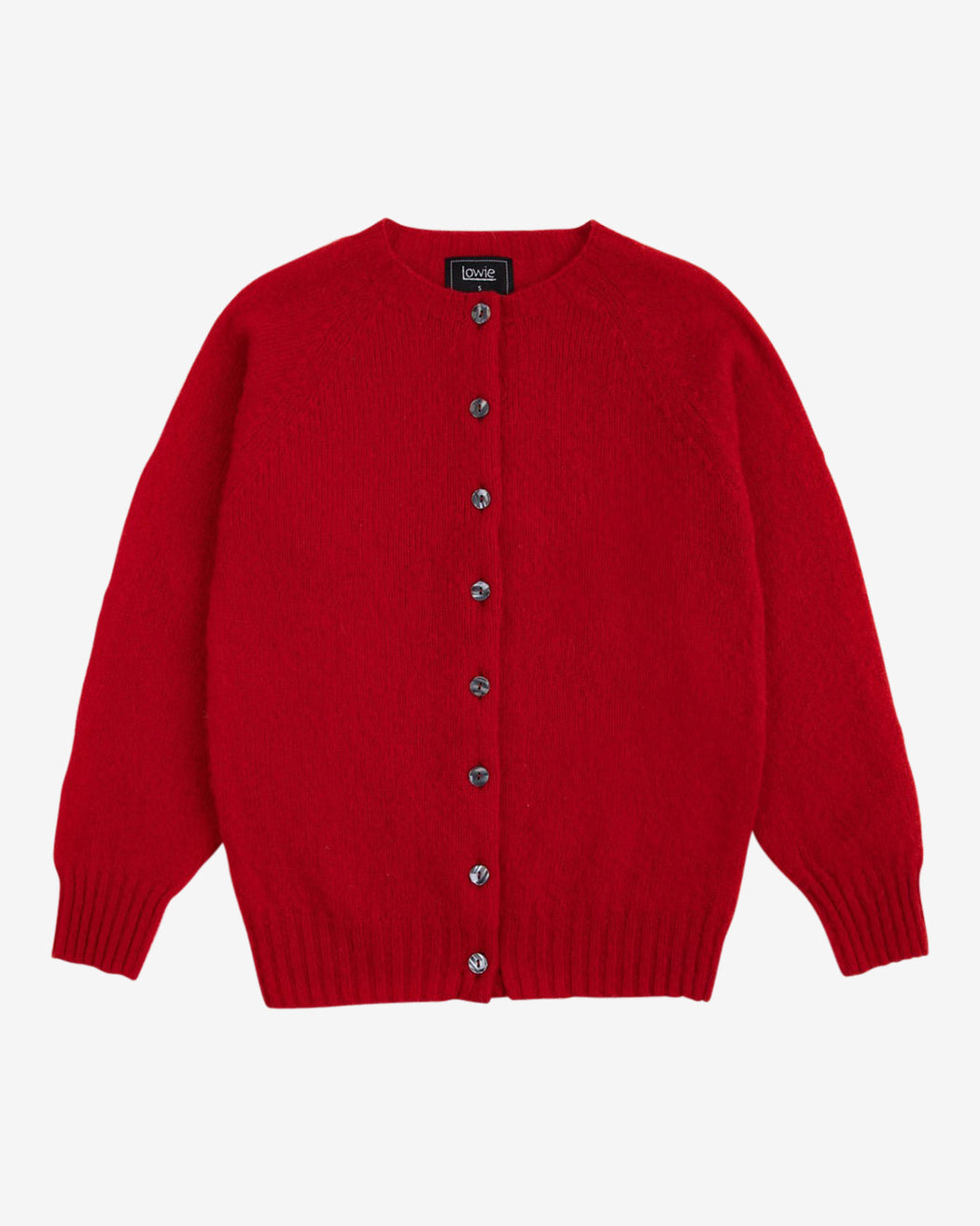 Lowie Scottish Red Classic Brushed Cardigan