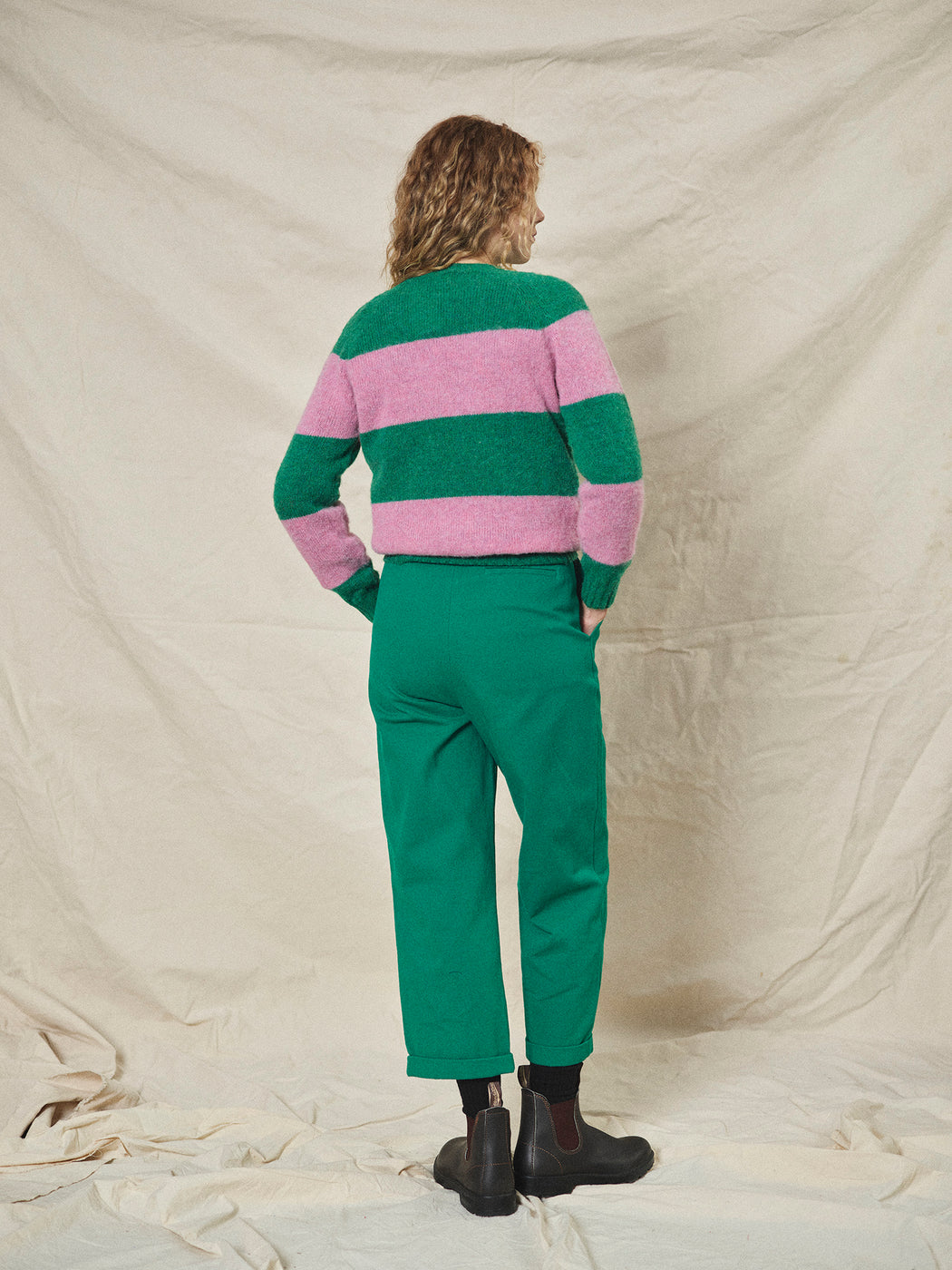 Lowie Pixie + Pink Stripe Scottish Jumper