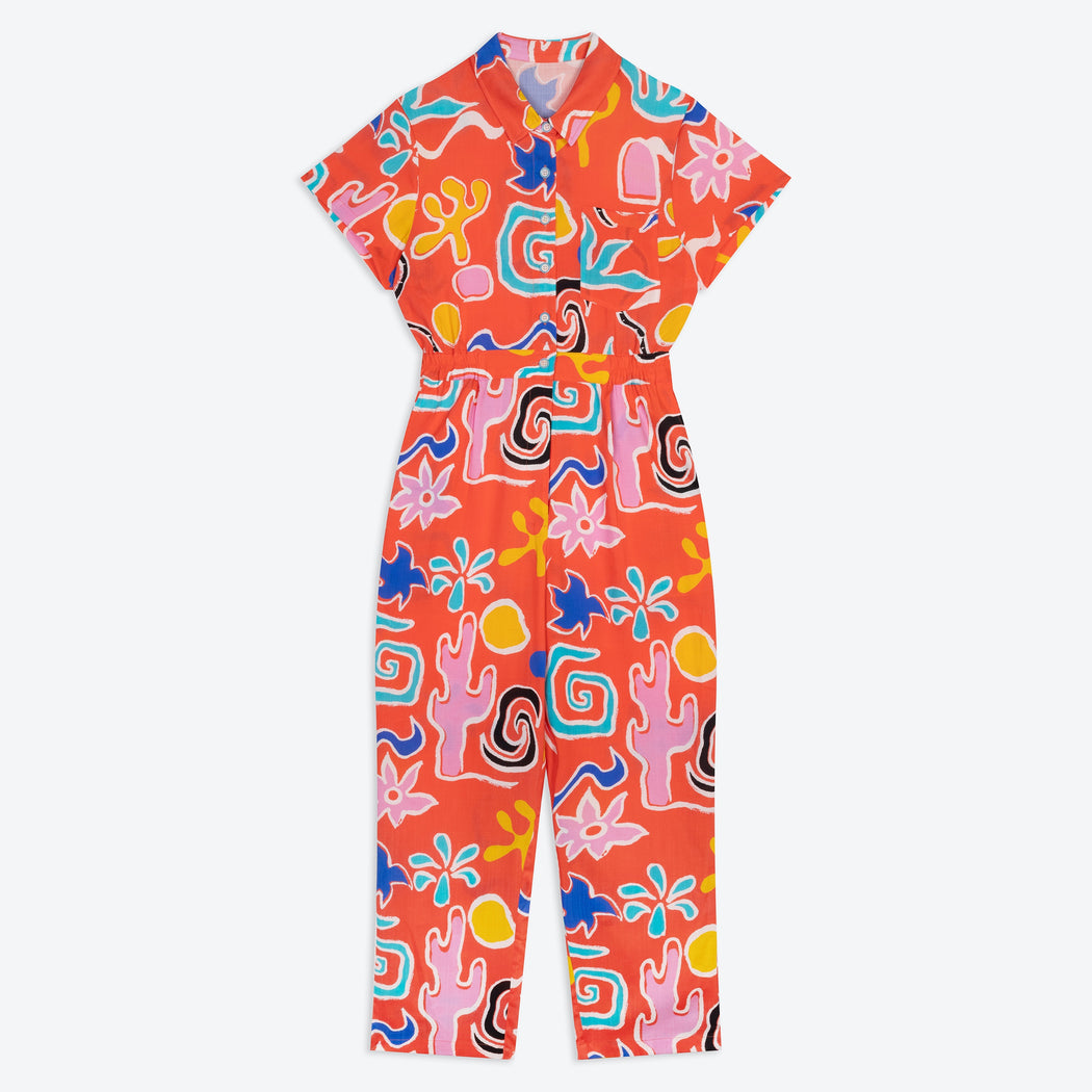 Lowie Desert Print Lyocell Boilersuit