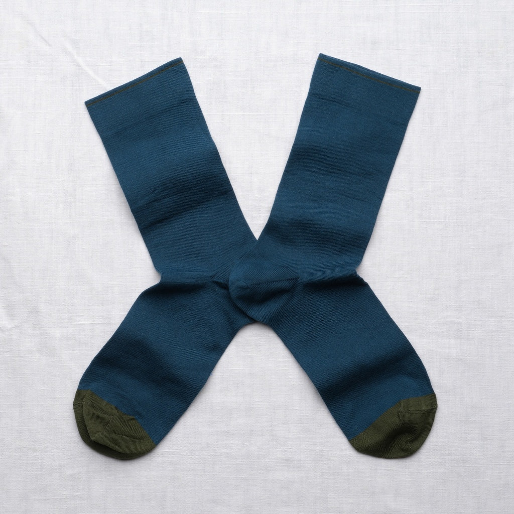 Bonne Maison  Uni Marine Socks