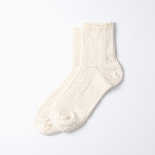 RoToTo Linen Ecru Socks