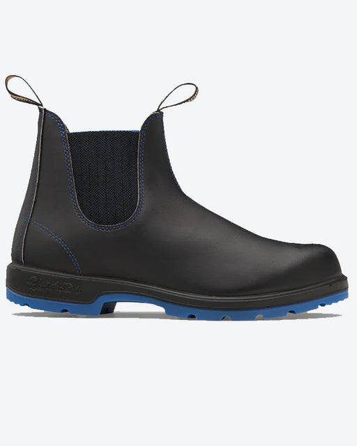 Blundstone 2343 Black Leather Blue-Blk Elastic