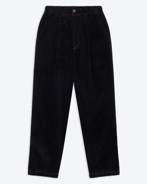 Lowie Black Corduroy Easy Trouser