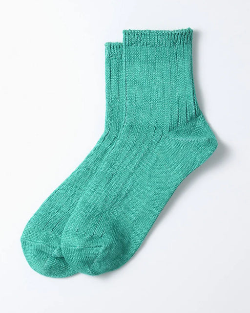 RoToTo Linen Aqua Green Socks