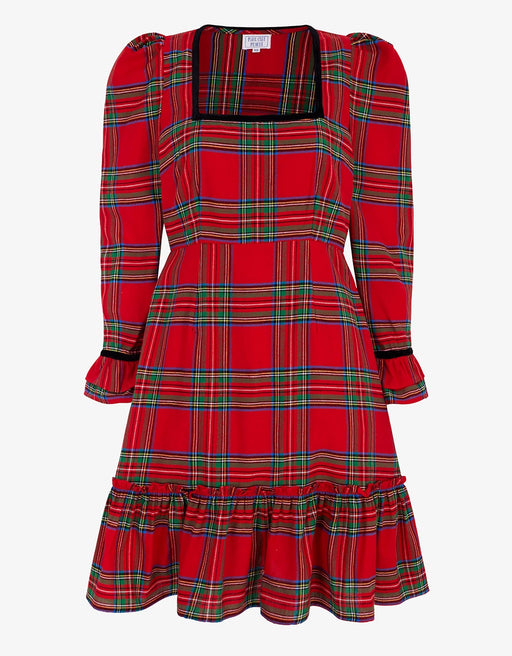 Pink City Prints Tartan Evelyn Mini Dress