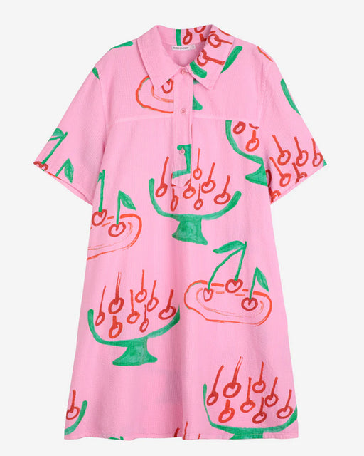 Bobo Choses Cherry Print Mini Shirt Dress