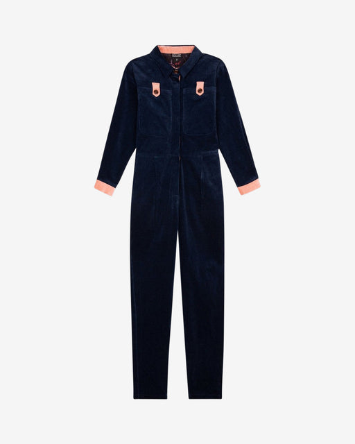 Lowie Navy Corduroy Boilersuit